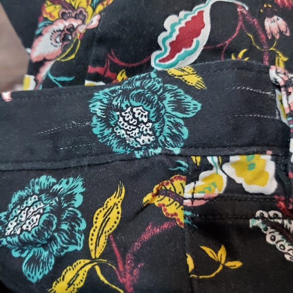 Loft Outlet Floral Pants Leggings Size 6 - Picture 6 of 6
